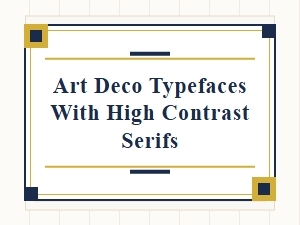 Capturing the Art Deco Essence with Sharp Serifs