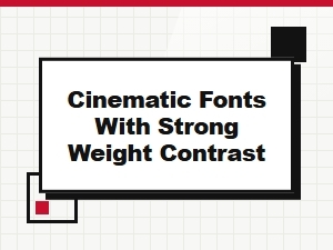 The Power of Contrast in Cinematic Lettering
